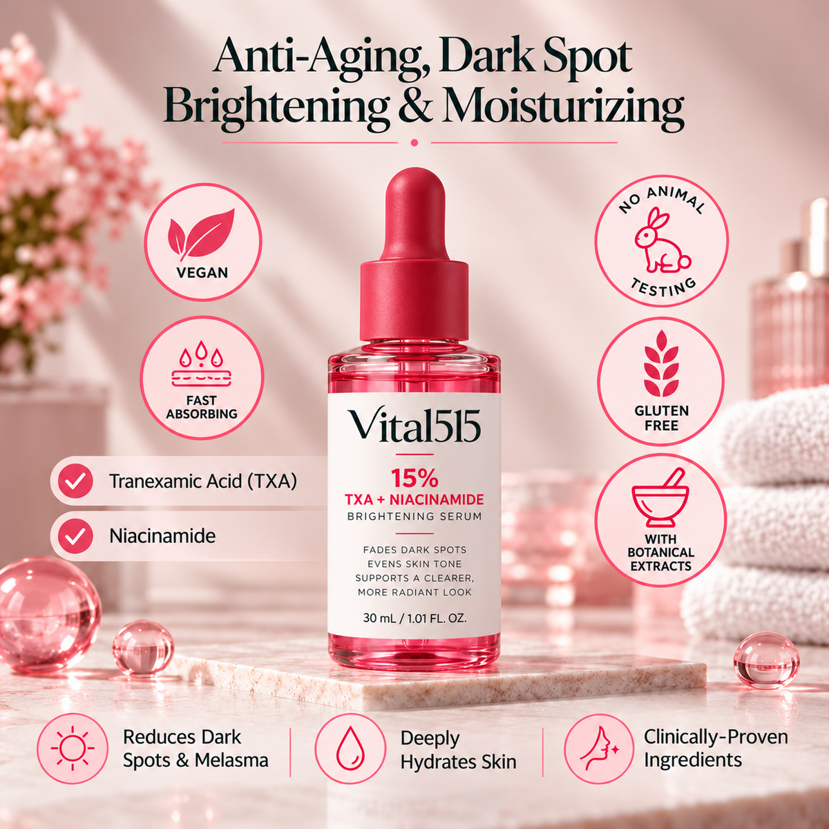 Vital515 TXA + Niacinamide Dark Spot Corrector Serum